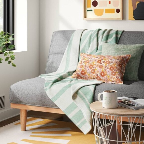 Target Room Essentials Printed Cotton Embroidery Lumbar Throw Pillow Red 2024 - Picture 2 of 9